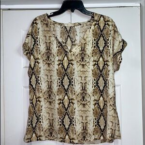 ee:some Snake Print Top 